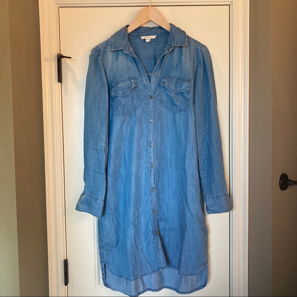 Chambray Shirt Dress - Picture 2 of 5
